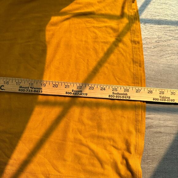 Garnet Hill Button Detail Knit Wrap Skirt Yellow Small - Picture 8 of 9